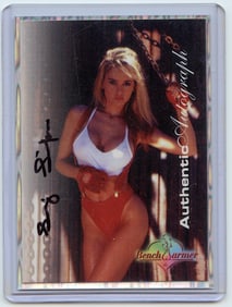 Autographed Rare Tradecard Pin Up Female SUZI SIMPSON