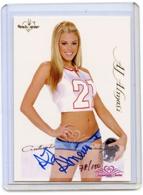 Autographed Rare Tradecard Pin Up Female AJ ALMASI
