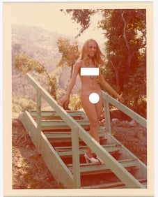 Vintage 1970s American Naturalism Nudism Female Model 4.5" x 3.5"