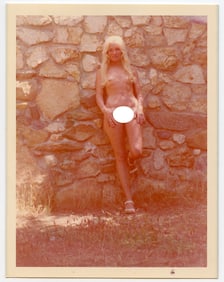 Vintage 1970s American Naturalism Nudism Female Model 4.5" x 3.5"