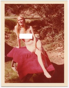 Vintage 1970s American Naturalism Nudism Female Model 4.5" x 3.5"