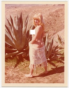Vintage 1970s American Naturalism Nudism Female Model 4.5" x 3.5"