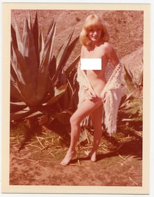 Vintage 1970s American Naturalism Nudism Female Model 4.5" x 3.5"