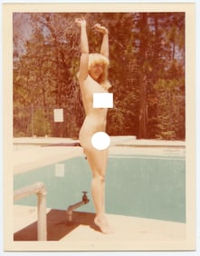 Vintage 1970s American Naturalism Nudism Female Model 4.5" x 3.5"