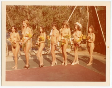 Vintage 1970s American Naturalism Nudism Female Model 4.5" x 3.5"