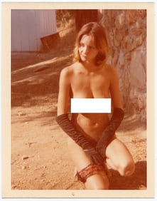 Vintage 1970s American Naturalism Nudism Female Model 4.5" x 3.5"