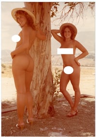 Vintage 1970s American Naturalism Nudism Female Model 4.5" x 3.5"