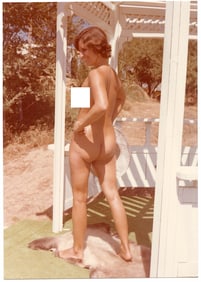 Vintage 1970s American Naturalism Nudism Female Model 4.5" x 3.5"