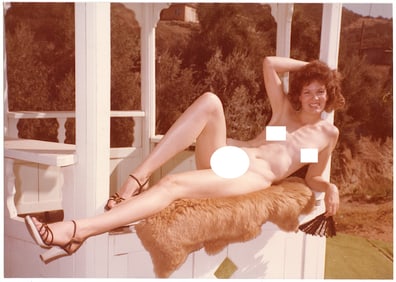 Vintage 1970s American Naturalism Nudism Female Model 4.5" x 3.5"