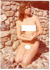Vintage 1970s American Naturalism Nudism Female Model 4.5" x 3.5"