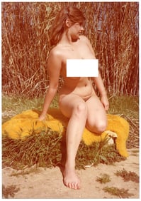 Vintage 1970s American Naturalism Nudism Female Model 4.5" x 3.5"