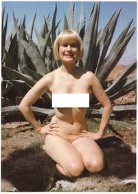 Vintage 1970s American Naturalism Nudism Female Model 4.5" x 3.5"