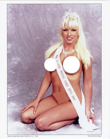 BUNNY YEAGER Vintage Pin Up Litho  Model JENNIFER STEELE