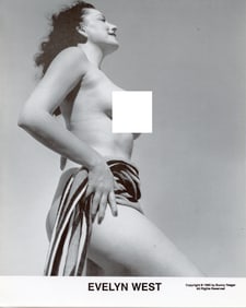 BUNNY YEAGER Vintage Pin Up Litho  Model EVELYN WEST