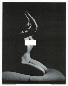 BUNNY YEAGER Vintage Pin Up Litho  LOW KEY NUDE