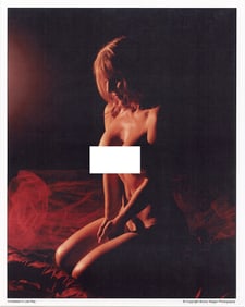 BUNNY YEAGER Vintage Pin Up Litho  LOW KEY NUDE