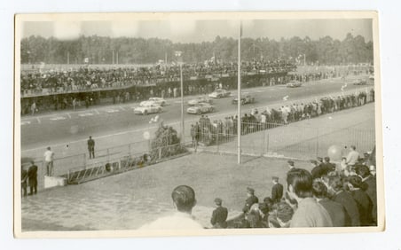 Vintage Original Photo Car Racing 3.3 " x 5.5" Le Mans?