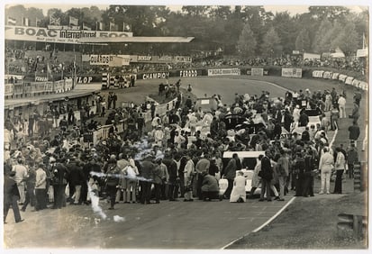 Vintage BOAC International 500 Original Car Racing Photo Copyright