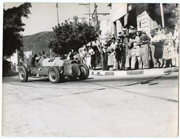 Vintage Original Car Racing Photo 7.25" x 9.5"