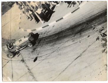 Vintage Original Car Racing Photo 7.25" x 9.5"