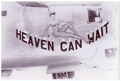 Later WWII Pacific War Kodak Photo U.S. Bombers NOSE ART 4.5" x 6"