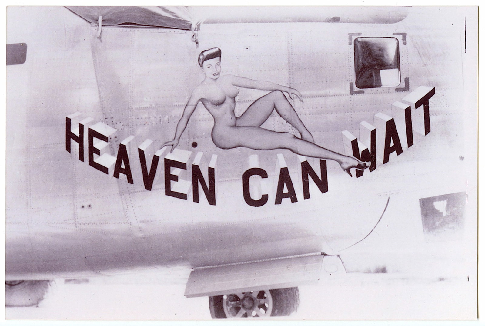 Later WWII Pacific War Kodak Photo U.S. Bombers NOSE ART  4.5" x 6" (1 of 2)