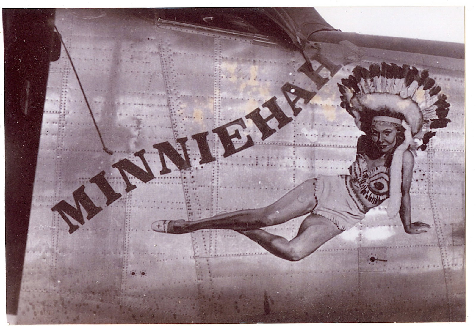 Later WWII Pacific War Kodak Photo U.S. Bombers NOSE ART  4.5" x 6" (1 of 2)