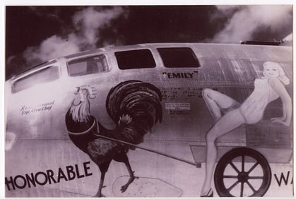 Later WWII Pacific War Kodak Photo U.S. Bombers NOSE ART 4.5" x 6"