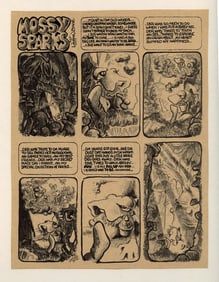 Vintage Original Print Lithograph VAUGHN BODE, 1968/69