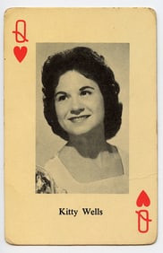 Vintage Scarce Original 1950s/ 1960s Heather Contry Music Playing Card