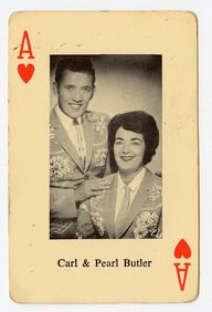 Vintage Scarce Original 1950s/ 1960s Heather Contry Music Playing Card