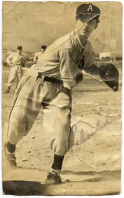 Vintage Original Baseball Photo Pitcher Carlos Pascual 1949 6.5" x 4"