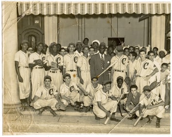 Very Rare Cuban Negro League 1930s Baseball Photo 4.5" x 5.75"
