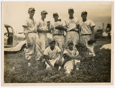 Vintage Baseball Team Original Club Yesistas Champios 1950s Photo
