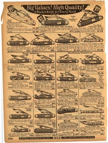 Scarce 19th. C. Sears, Roebuck and Co.The World's Largest Store Page Catalog