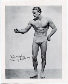 Vintage Print Portrait Charles Atlas: Muscle Man - Terry Robinson 10" x 8"