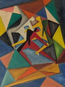 Original First Half 20th. C. Modern Abstract / Constructivism Composition