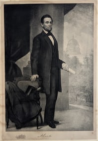Portrait Abraham Lincoln Photogravure, 1912