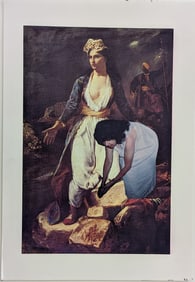 Original Lihograph by HARRIET TANNIN Signed 25" x 19"