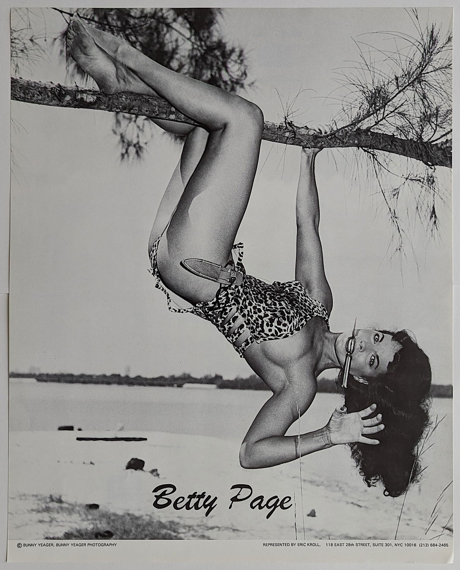 Vintage Poster BETTIE PAGE by BUNNY YEAGER 20" x 16" (1 of 2)