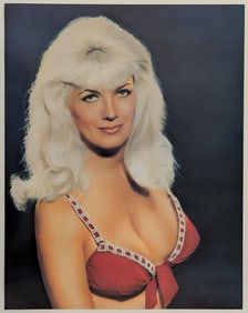 Original BUNNY YEAGER Pin Up Litho SELF PORTRAIT 11" X 14"