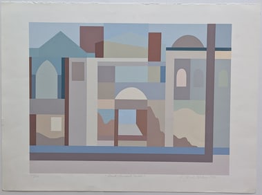 Silk Screen by JANET SOROKIN Approx. 22" x 30" Signed 1986