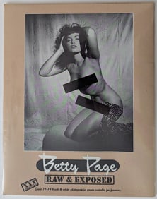 Betty Page Pin Up Raw & Exposed Eight Photographic Printa 11" x 14"