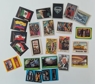 Vintage Set Trade Cards Various Including Flags