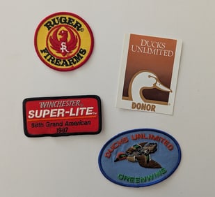 Vintage Set Patch Firearms Winchester Ducks Unlimited OPP!!