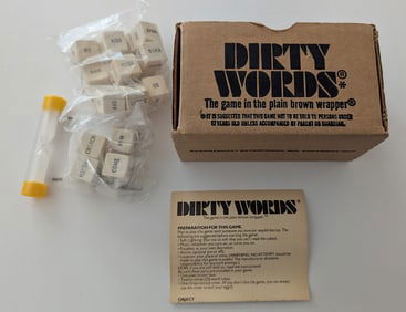 Vintage DIRTY WORDS The Game In The Plain Brown Wrapper, 1977