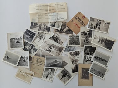 Vintage Group Ephemera From Album WW2 Pacific War