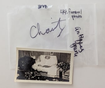Vintage Original Photo Funeral Cuffin American 2.75" x 4.5"