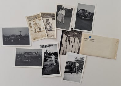Vintage Group Phots American Family during 20th C. Include Cars