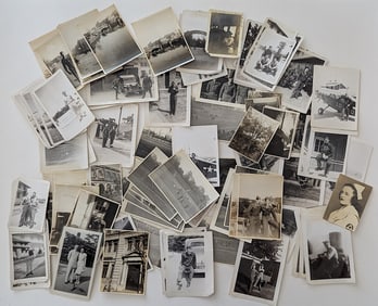 Large Group Photos From Album American Military Post WW2 1940s
